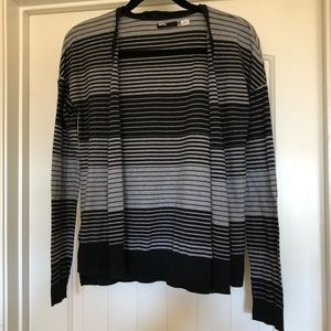 BDG Black and Gray Striped Cardigan